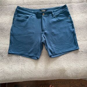 St33le Marine Blue Stretch Short Shorts